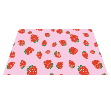 Tovaglietta americana infantile motivo fragola - TenStickers