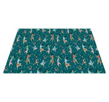 Tovaglietta americana originale motivo donne danzanti - TenStickers