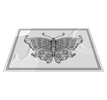 Tovaglietta americana originale motivo farfalle intricate - TenStickers