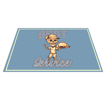 Tovaglietta americana originale servizio cameriere scheletro - TenStickers