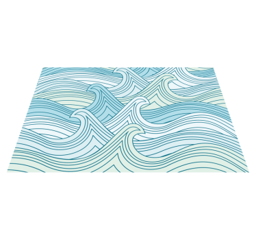 Tovaglietta americana textu motivo linee curve - TenStickers