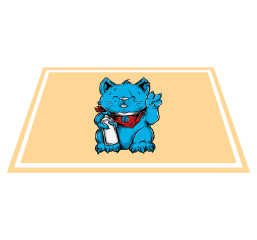 Tovaglietta americana infantile gatto blu allegro - TenStickers