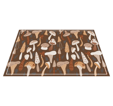 Tovaglietta americana originale superficie a motivi funghi - TenStickers