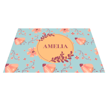 Tovaglietta americana con nome botanico personalizzato - TenStickers