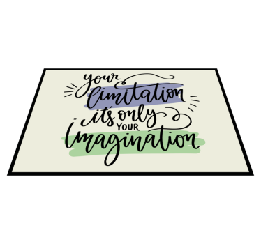 Tovaglietta americana frase arte con frase motivazionale - TenStickers