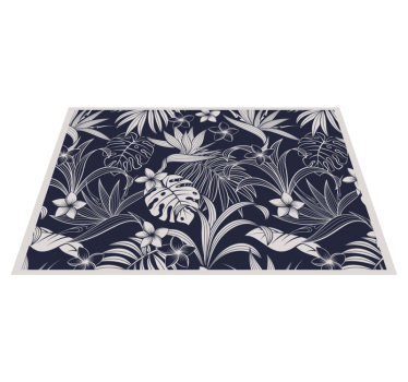 Tovaglietta americana elegante stampa floreale tropicale - TenStickers
