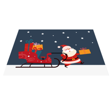 Tovaglietta americana natale regali di babbo natale - TenStickers
