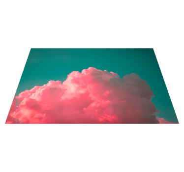 Tovaglietta americana moderna nuvola rosa blush - TenStickers