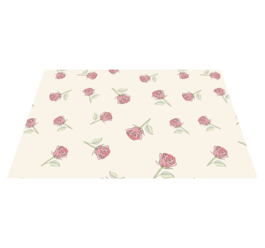 Tovaglietta americana originale motivo floreale rose - TenStickers