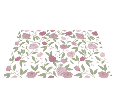 Tovaglietta americana originale motivo floreale elegante - TenStickers