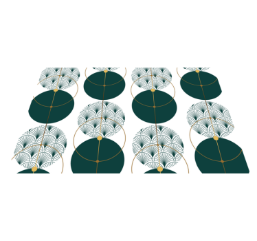 Tovaglietta americana elegante concetto geometrico elegante - TenStickers