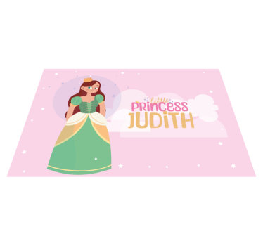Tovaglietta americana con nome piccola principessaLa piccola prin - TenStickers