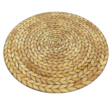 Tovaglietta americana texture vimini circolare - TenStickers