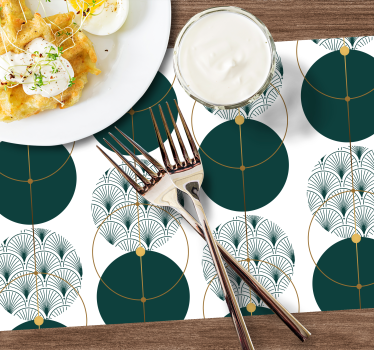 Tovaglietta americana elegante concetto geometrico elegante - TenStickers