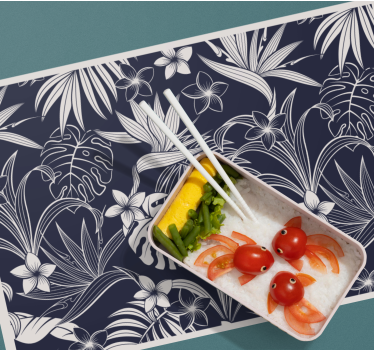 Tovaglietta americana elegante stampa floreale tropicale - TenStickers