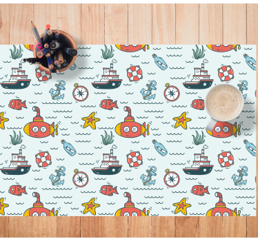Tovaglietta americana infantile avventura sottomarina - TenStickers