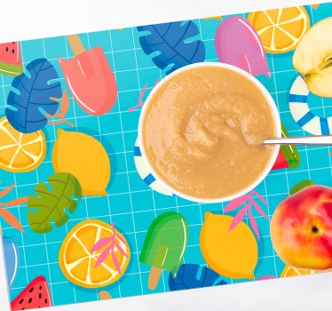 Tovaglietta americana infantile frutta e gelato - TenStickers