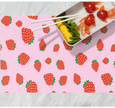 Tovaglietta americana infantile motivo fragola - TenStickers