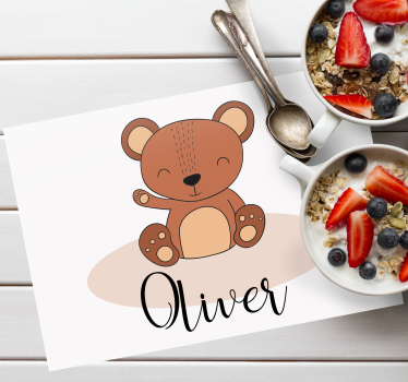 Tovaglietta americana infantile orsetto carino - TenStickers