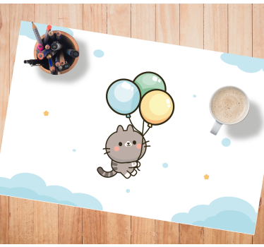 Tovaglietta americana infantile palloni di gatti carini - TenStickers