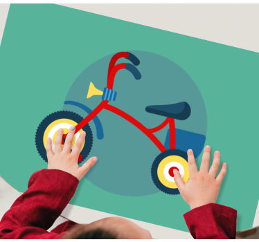 Tovaglietta americana infantile triciclo con tromba - TenStickers