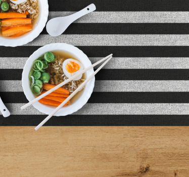 Tovaglietta americana moderna con righe per cucina - TenStickers