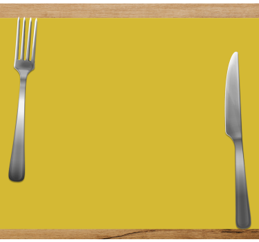 Tovaglietta americana moderna disposizione posate - TenStickers