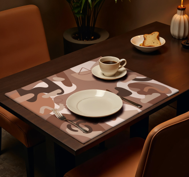 Tovaglietta americana moderna forme mocha mousse - TenStickers