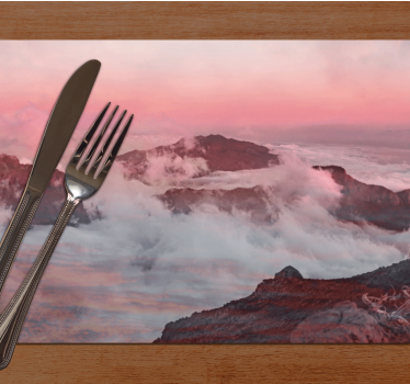 Tovaglietta americana moderna paesaggio montano - TenStickers