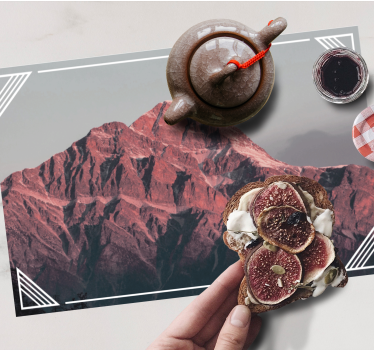 Tovaglietta americana moderna paesaggio montano sereno - TenStickers