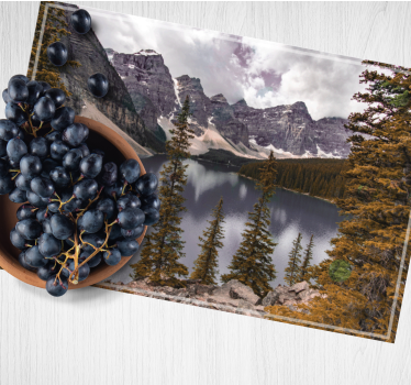 Tovaglietta americana moderna vista panoramica montana - TenStickers
