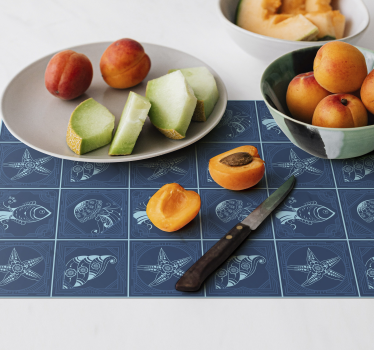 Tovaglietta americana originale con motivo nautico - TenStickers
