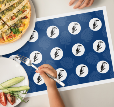Tovaglietta americana originale con motivo uccelli tropicali - TenStickers