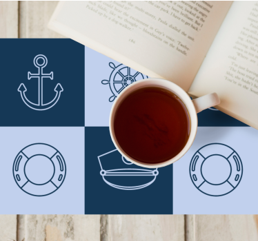 Tovaglietta americana originale con simboli nautici - TenStickers