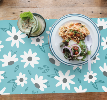 Tovaglietta americana originale con stampa floreale - TenStickers