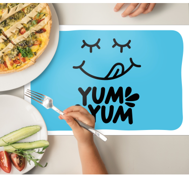 Tovaglietta americana originale espressione giocosa del cibo - TenStickers