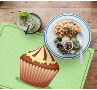 Tovaglietta americana originale grafica cupcake - TenStickers