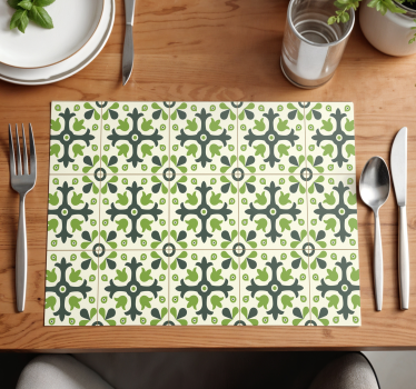 Tovaglietta americana originale idraulica verde - TenStickers