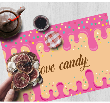 Tovaglietta americana originale ispirazione dolciumi - TenStickers