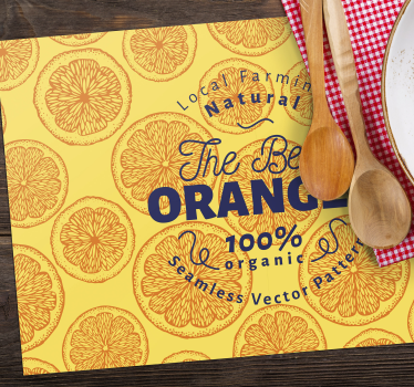 Tovaglietta americana originale motivo arancione biologico - TenStickers