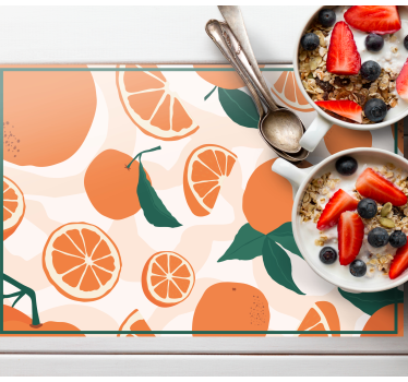 Tovaglietta americana originale motivo fette di agrumi - TenStickers