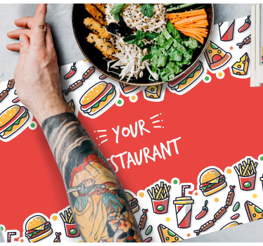 Tovaglietta americana originale opere d'arte alimentari - TenStickers