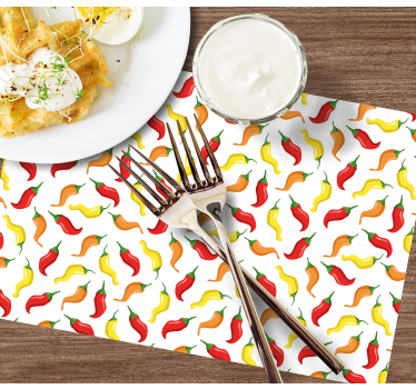Tovaglietta americana originale peperoni colorati - TenStickers