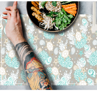 Tovaglietta americana originale superficie a conchiglia - TenStickers