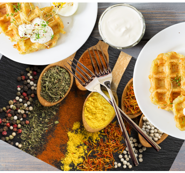 Tovaglietta americana originale waffle e spezie - TenStickers
