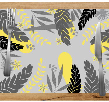 Tovaglietta americana textu concetto foglia botanica - TenStickers
