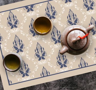 Tovaglietta americana textu idea foglia elegante - TenStickers