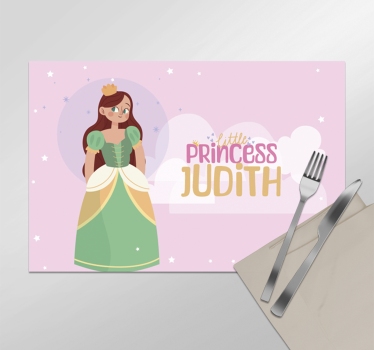 Tovaglietta americana con nome piccola principessaLa piccola prin - TenStickers