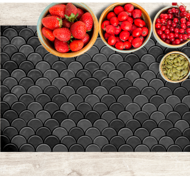 Tovaglietta texture Scaglie nere - TenStickers
