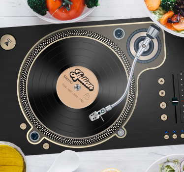 Tovagliette in vinile nome disco in vinile - TenStickers
